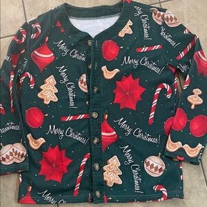 Festive Green Christmas Cardigan